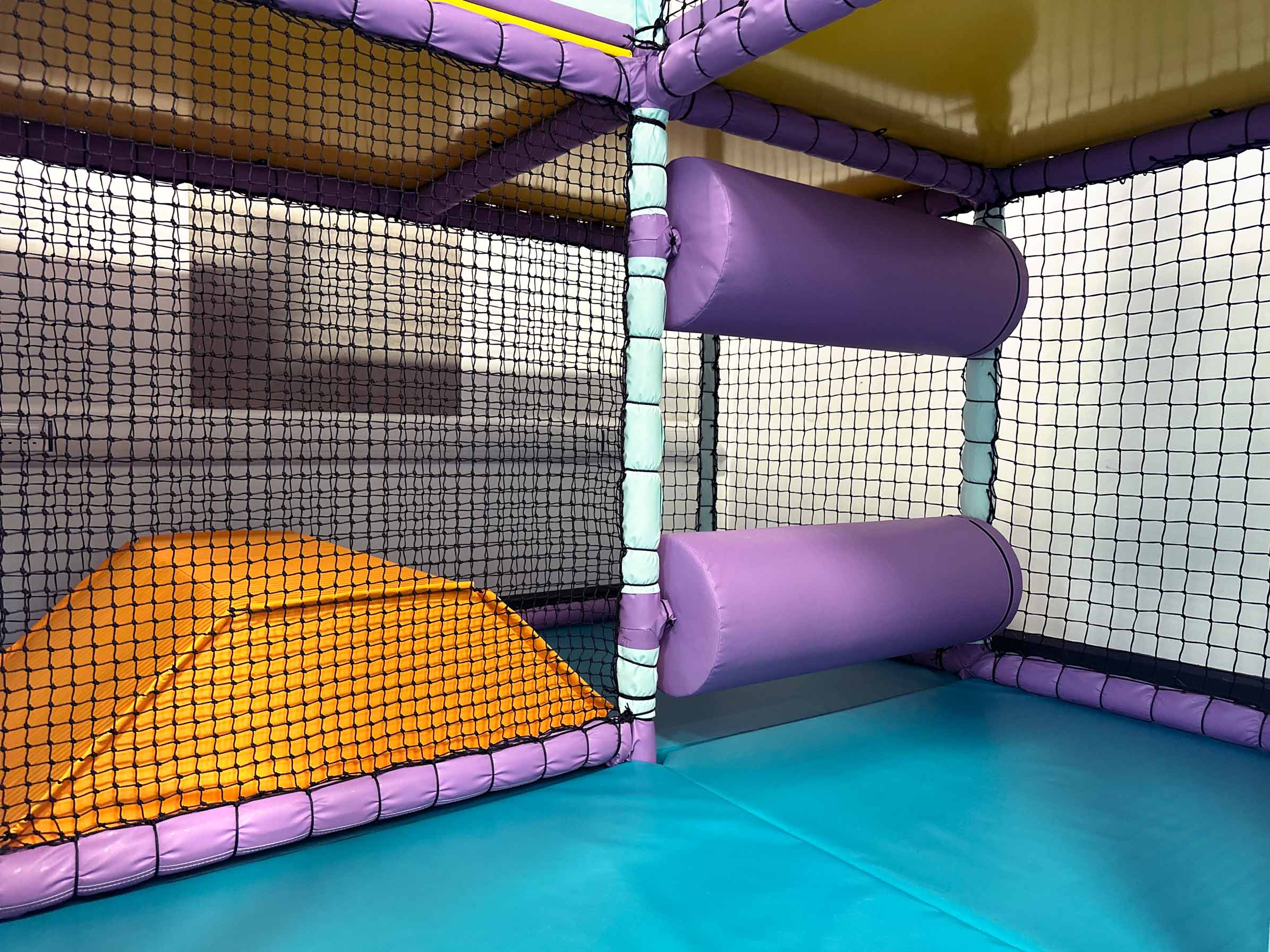 Horizontal Rollers and Wedge Block at Trinity School's softplay designed by Play Creations Ltd.