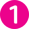 White number 1 inside a pink circle.