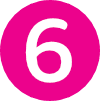 White number 6 inside a pink circle.