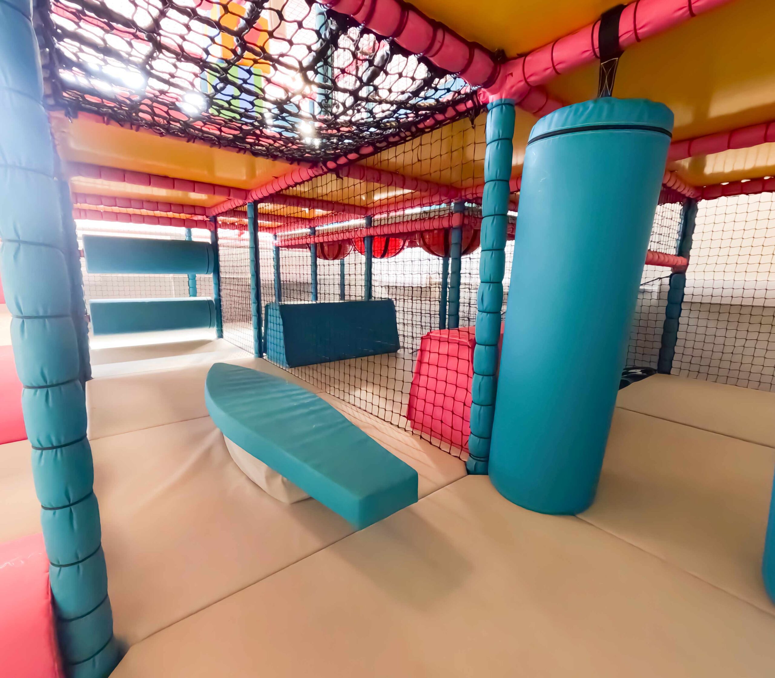 Blue surfboard softplay equipment found at Rushall Schools indoor softplay